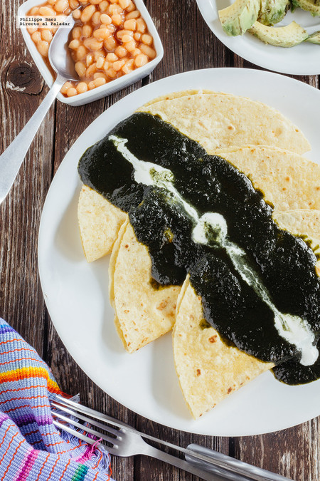 Enchiladas de mole poblano. Receta de aprovechamiento