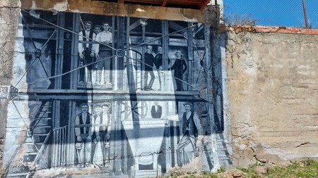 Hiendelaencina Mural Antiguo