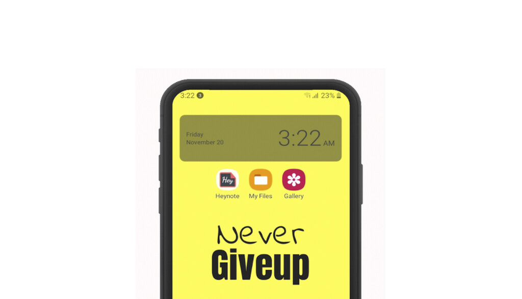 Heynote: una app que muestra notas y recordatorios en el fondo de pantalla
