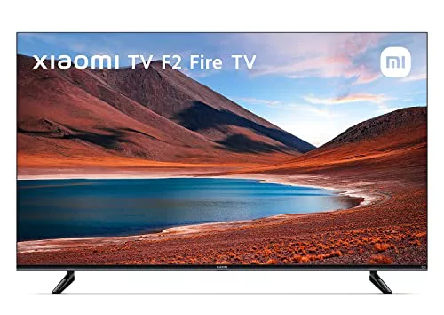 Xiaomi F2 43" Smart Fire TV 108 cm, 4K Ultra HD, HDR10, Aluminio sin Marcos, Airplay, Prime Video, Netflix, Control de Voz Alexa, HDMI 2.1, Bluetooth, USB, Sintonizador Triple, 2022, Negro