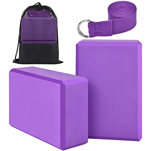Bloque Yoga, Bloques Yoga Block Ladrillo Kit Yoga Accesorios de Espuma EVA (Juego de 4 Piezas)