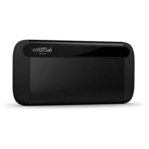 Crucial X8 SSD Portátil 2TB - Hasta 1050MB/s - PC y Mac - Unidad de Estado Sólido Externa USB 3.2 - CT2000X8SSD9