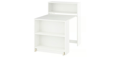 librería BILLY con mesa plegable