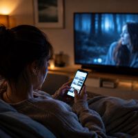Pongo una serie para desconectar y acabo en TikTok: por qué el móvil gana tantas veces en el sofá