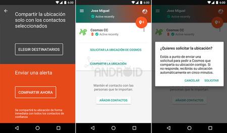 Contactos de confianza