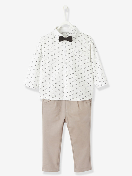 Conjunto Con Pajarita Trompetas Bebe