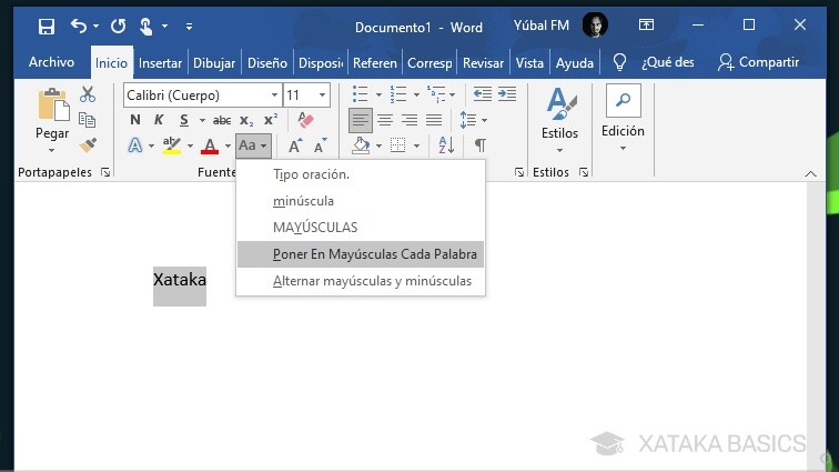 Cómo cambiar de mayúsculas a minúsculas y viceversa en Word