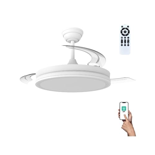 wonderlamp Ventilador LED aspas plegables 