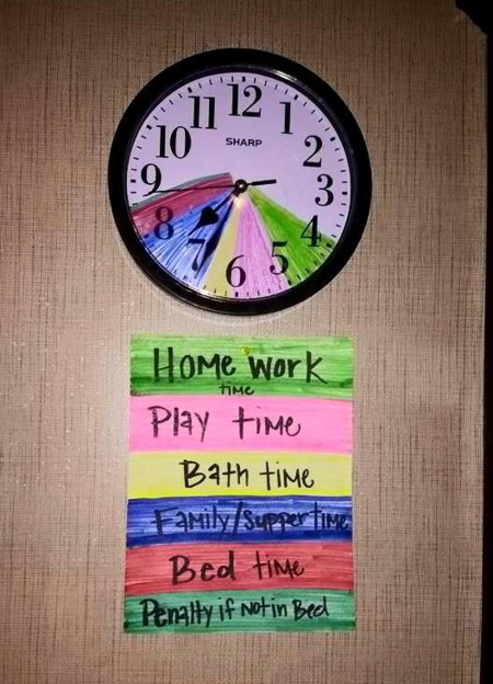 Una idea para fijar los horarios en casa: que sea el reloj el que diga qué toca hacer