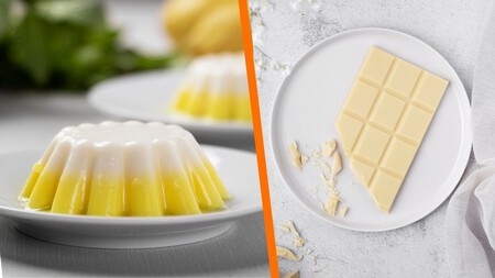 Flan de chocolate blanco sin horno, un postre frío para el verano