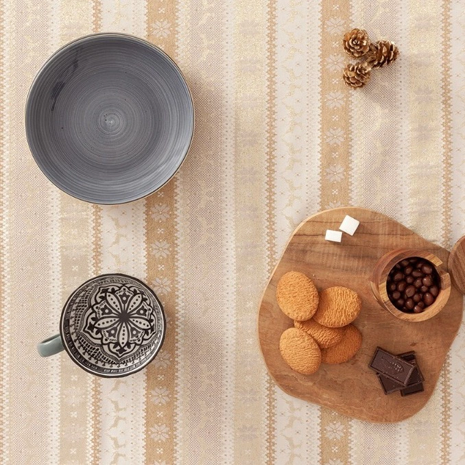 Mantel jacquard navidad Ribbon