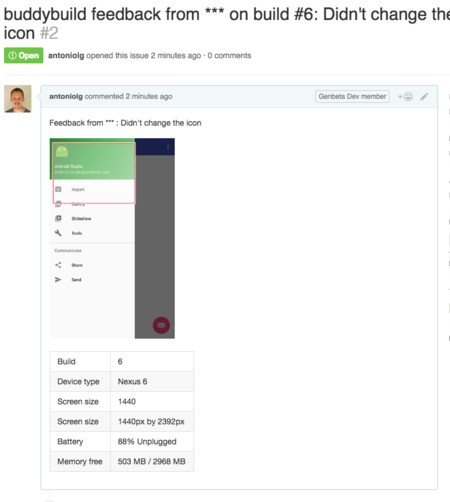 Issue Desde Feedback