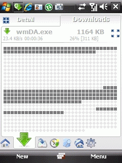 wmDA, gestor de descargas para Windows Mobile