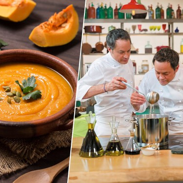 Así hacen los hermanos Torres la crema de calabaza, su favorita: “Sustituimos la mantequilla o nata por chocolate blanco” 
