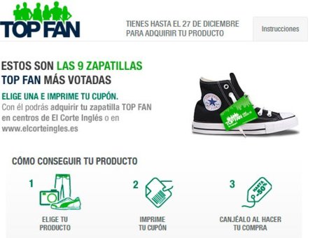 Top Fan de El Corte Inglés, sacándole partido a Facebook