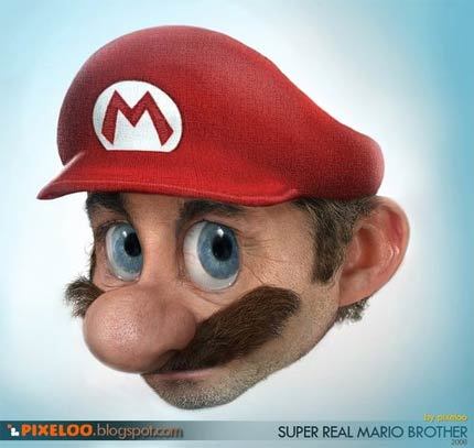 Un Mario hiperrealista