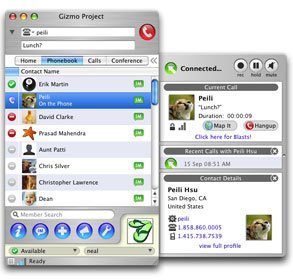 Gizmoproject, tambien para mac-intel