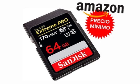 Nuevo precio mínimo en Amazon para los 64 GB SDXC de la SanDisk Extreme PRO: ahora por sólo 16,49 euros