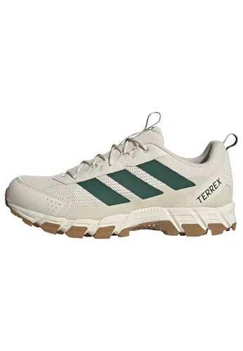 adidas Hombre Terrex Rockadia Hiking Shoes, Wonder White/Collegiate Green/Alumina, 42 EU