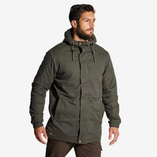 Chaqueta Solognac 100 Hombre Calida Polar Perlante Verde
