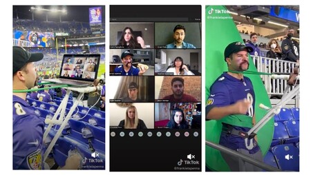 Este hombre se ha hecho famoso por simular que está en reuniones de Zoom con una pantalla verde mientras disfruta de la vida
