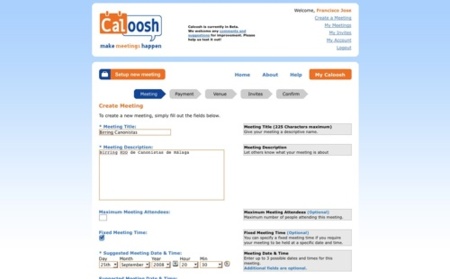 Caloosh, organiza y gestiona tus propios eventos