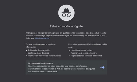 Modo incógnito vs eliminar cookies