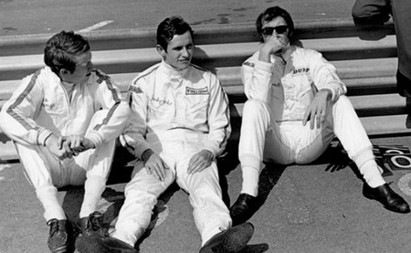 Piers Courage, Jacky Ickx y Jackie Stewart