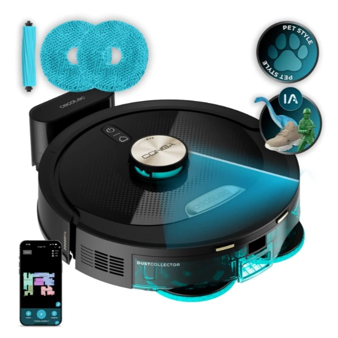 Robot friegasuelos - Cecotec Conga M100 Spin AI