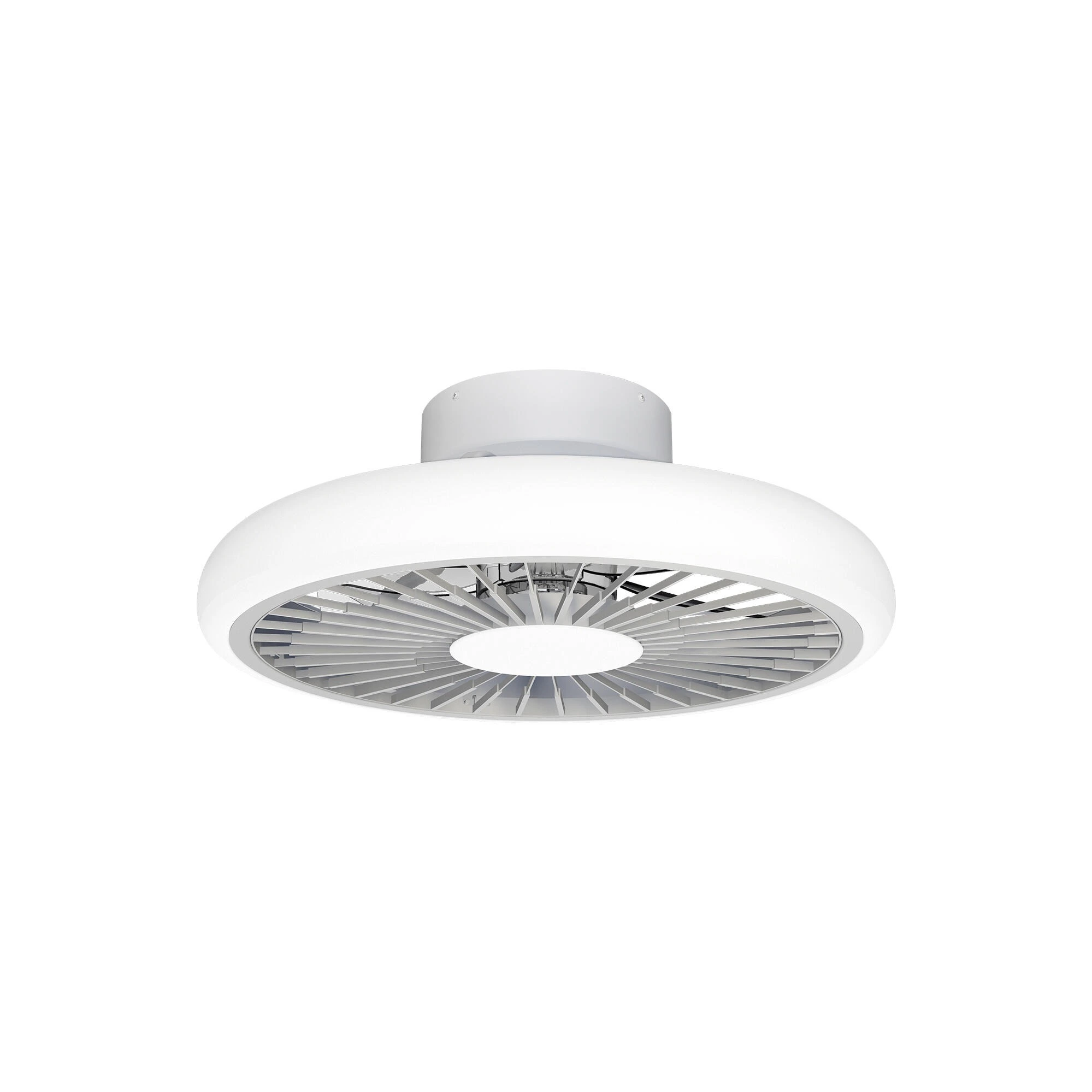 Ventilador de techo con luz sin aspas silencioso DC Mantra Turbo blanco 51 cm
