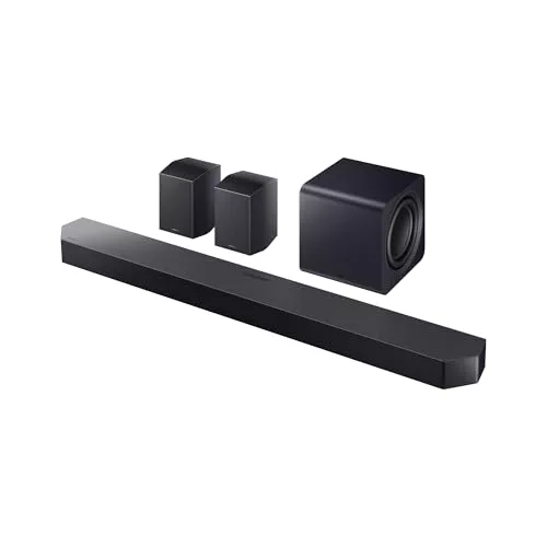 SAMSUNG Barra de Sonido HW-Q990F/ZF 2025 - Dolby Atmos inalámbrico, Q-Symphony,11.1.4 Canales, SpaceFit Sound Pro y Compatible con asistentes de Voz