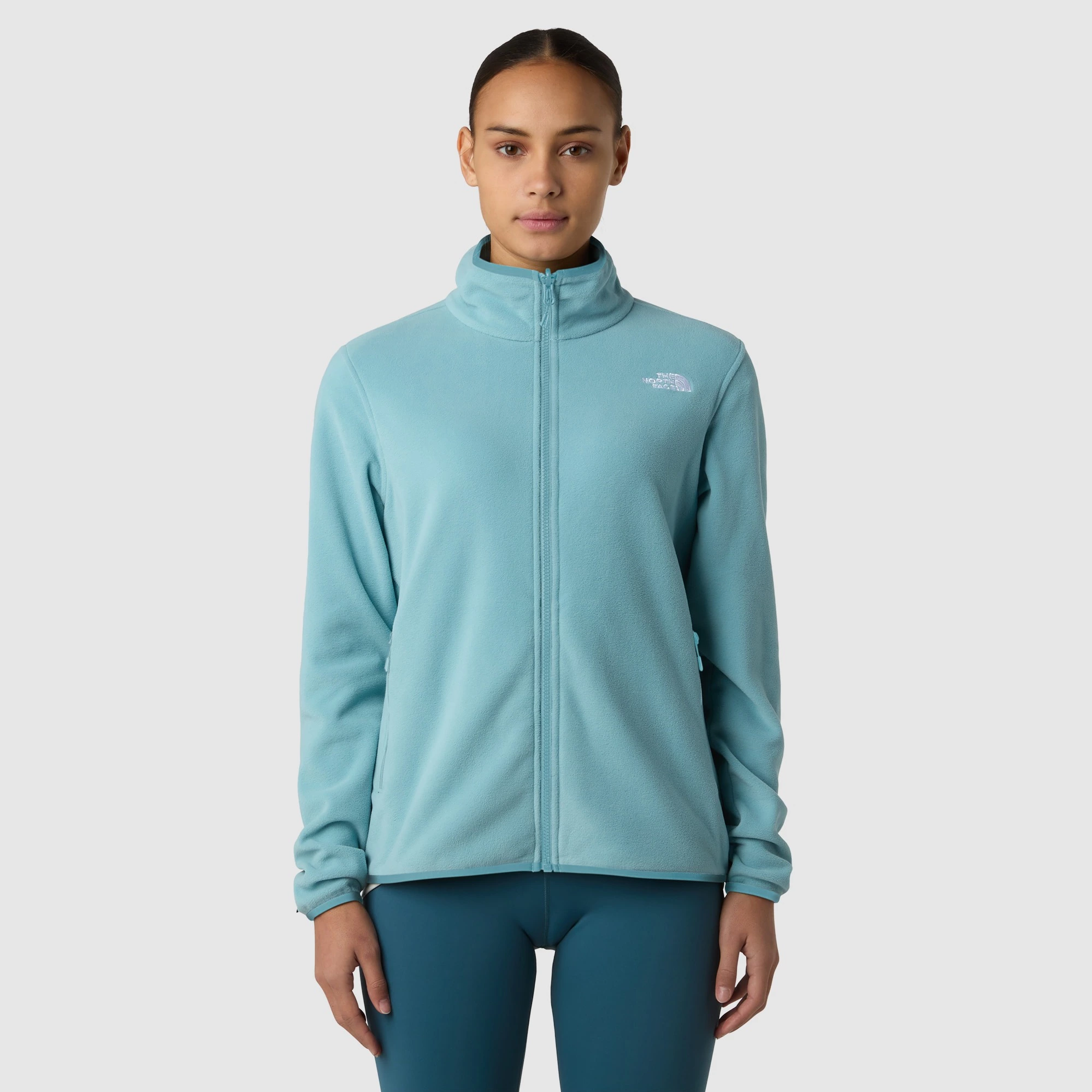 The North Face - Forro polar con cremallera integral de mujer Glacier The North Face.