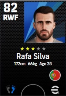 Los 10 jugadores más rápidos de eFootball 2022 Rafa Silva
