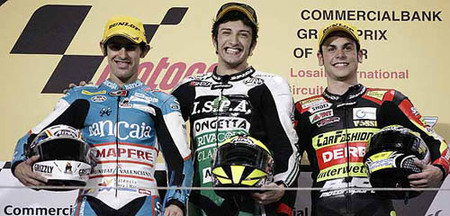 Qatar 2009 podio 125