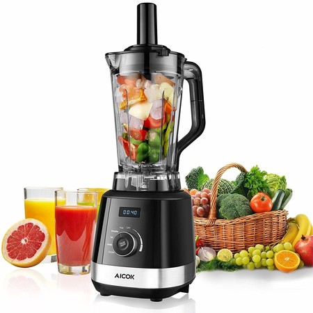 Amazon nos ofrece un cupón de 21 euros de descuento en la batidora de vaso Aicok de 1500W: aplicándolo cuesta 55,99 euros