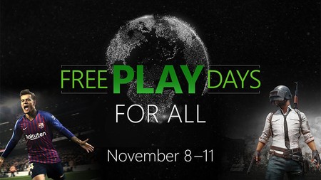Vuelven los Free Play Days For All: multijugador, PUBG y PES 2019 para todos del 8 al 11 de noviembre en Xbox
