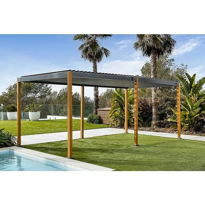 Pérgola Andros con estructura de aluminio
