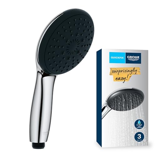 Grohe Vitalio Start 110 Teleducha, ahorro de agua, duradera, 3 tipos de chorro, cromo 26031001