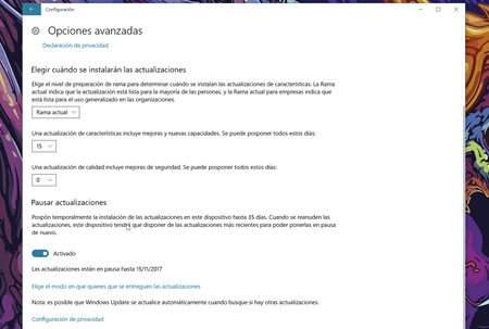 Pausar Actualizaciones