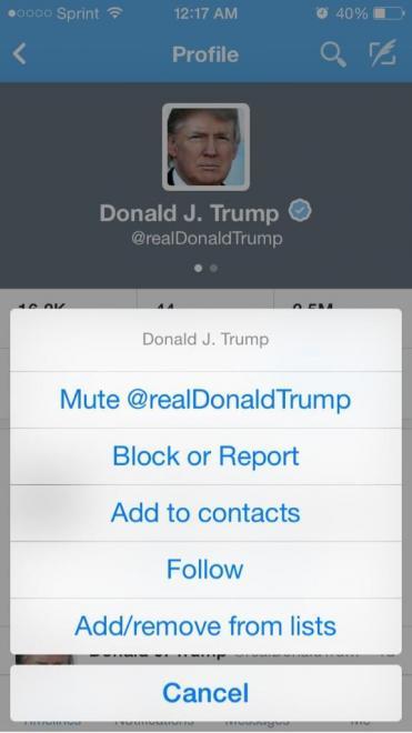 Twitter prueba la función de "mutear" ("silenciar") en sus apps móviles