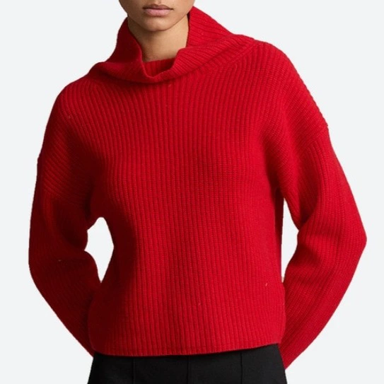 Polo Ralph Lauren Jersey de mujer de lana de cuello alto