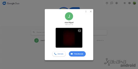 Google Duo ウェブ