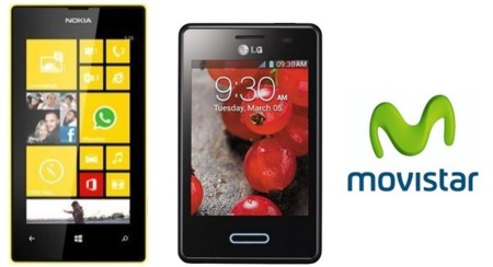Precios Nokia Lumia 520 y LG Optimus L3 II con Movistar