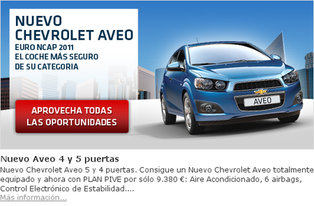 Oferta Chevrolet Aveo