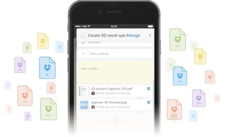 Wunderlist para iOS añade integración con Dropbox, una importante mejora