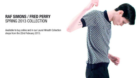 Raf Simons para Fred Perry primavera-verano 2013: nuevos detalles a pocos días del lanzamiento