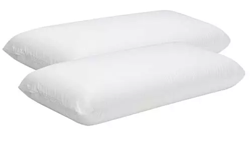 Pikolin Home - Almohada Viscoelástica 75 cm (2 Unidades), de Hotel - Adaptabilidad al Cuello, Hipoalergénica, Firmeza Alta, para Dormir de Lado, Doble Funda, Transpirable y Suave