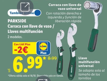 Juego De Carraca Con Vaso Universal Juego De Llave Universal Multiusos Parkside Folleto Lidl