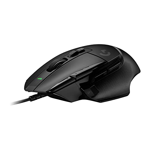 Logitech G G502 X Ratón con cable - LIGHTFORCE, Botones principales híbridos óptico-mecánicos, Captor gaming HERO 25K, compatible con PC - macOS/Windows - Negro