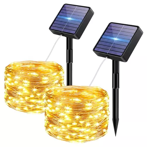 bitjam 2 Paquete Guirnaldas Luces Exterior Solar